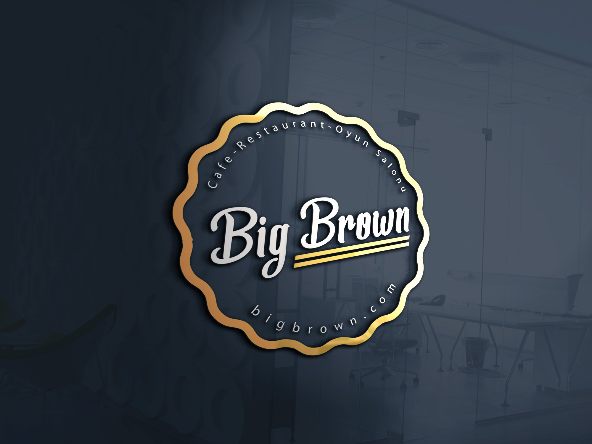 Big Brown Cafe Logo Tasarım